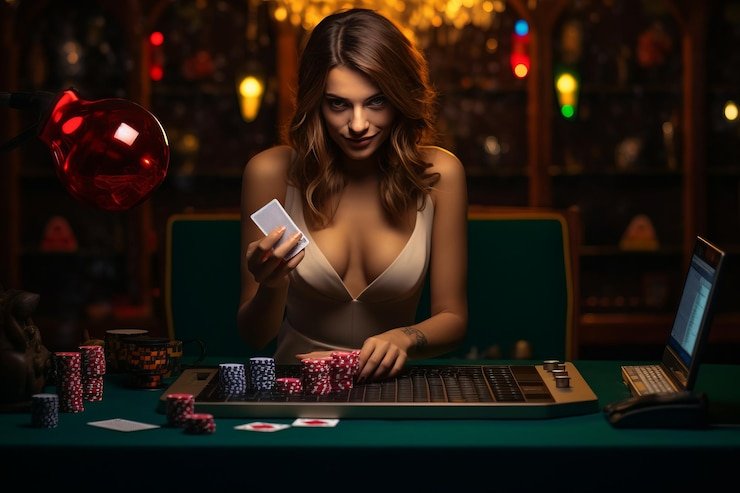 Antarmuka permainan Red Tiger di bengawan 88 menampilkan dealer profesional dan meja kasino live